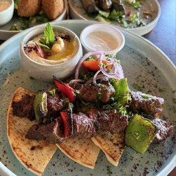 Kabob House - Kabob combo platter with Lamb Skewer and Beef Skewer - Mediterranean Near Me - Temecula, California