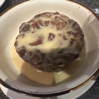 Bonfire Grill - Bread pudding anyone!!! Mouth watering made with chocolate chips vs raisins. Oh boy!!!! - New American Near Me - Tomball, Texas Bonfire Grill - Bread pudding anyone!!! Mouth watering made with chocolate chips vs raisins. Oh boy!!!! - New American Near Me - Tomball, Texas