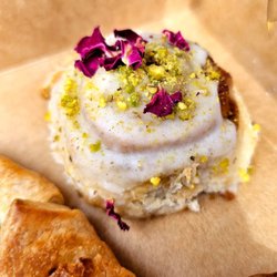 Shru's Kitchen - Cardamom rose & pistachio roll