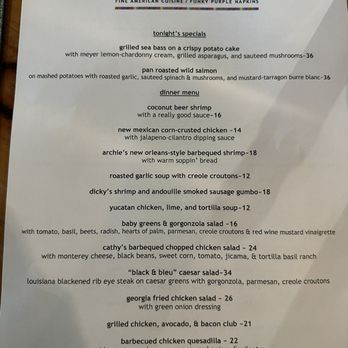 Chef Rick's - Menu 2/27/26 - New American Near Me - Orcutt, California
