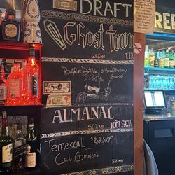 Au Lounge - Beer menu. Inside