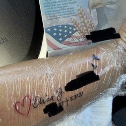 Flying Crow Tattoo - My lastest tattoo to honor my mom's 5th Death Anniversary.  My mothers signature on her last passport.