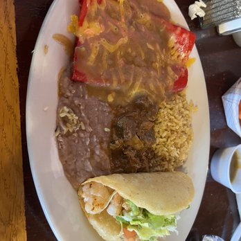 Ray's Drive Inn - Mexican Plate with Shrimp Puffy Taco - Tex-Mex Near Me - San Antonio, Texas Ray's Drive Inn - Mexican Plate with Shrimp Puffy Taco - Tex-Mex Near Me - San Antonio, Texas