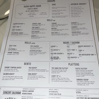 The Hamilton - Menu - Seafood Near Me - Washington, DC, District of Columbia The Hamilton - Menu - Seafood Near Me - Washington, DC, District of Columbia