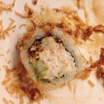 Aya Sushi - Spider roll. Little to none soft shell crab. Whatever it was, wasn't even crunchy. It was like eating chewy shrimp shells. - Japanese Near Me - Olympia, Washington Aya Sushi - Spider roll. Little to none soft shell crab. Whatever it was, wasn't even crunchy. It was like eating chewy shrimp shells. - Japanese Near Me - Olympia, Washington