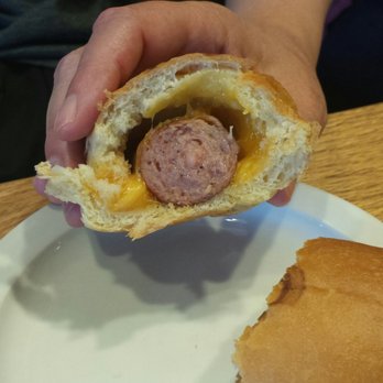 The Coffee Fox - Fearing the Wurst:  Too bad this cafe chose not to nix nuking.  Maybe this Sausage Kolache would have stood a chance. - Coffee & Tea Near Me - Savannah, Georgia