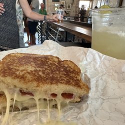 Shortys Grilled Cheese - Upgraded with white cheddar and bacon