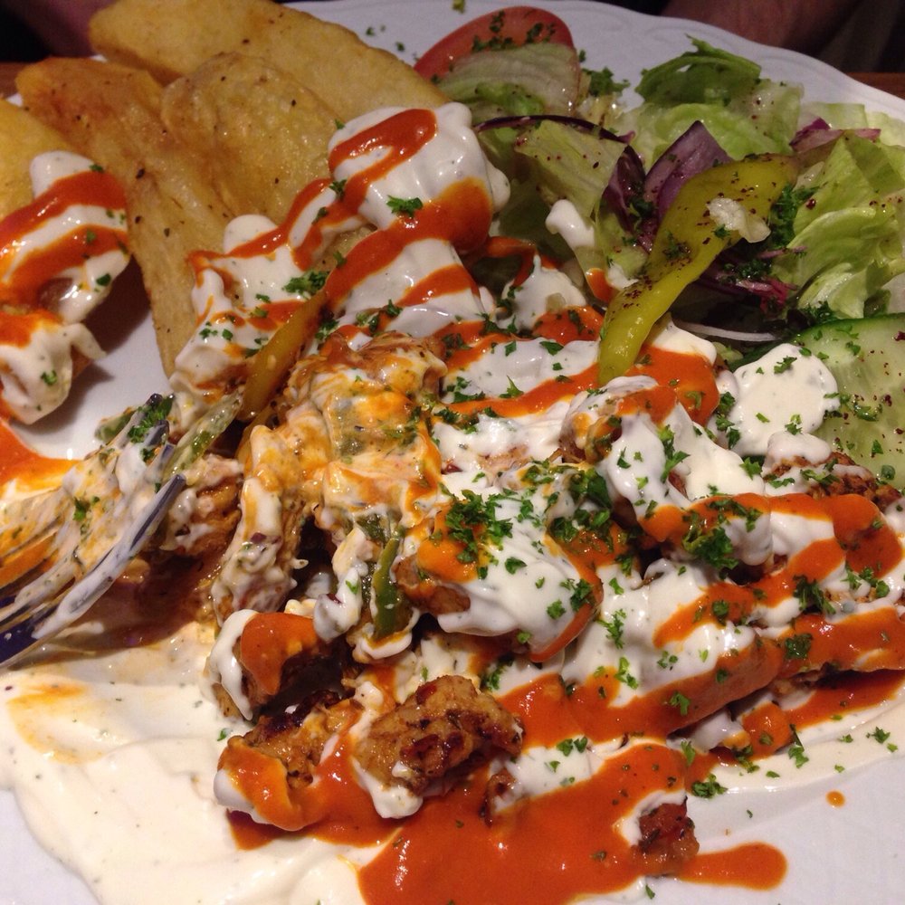 Cafe Oasis - grilled chicken kebab plate - Cafes Near Me - Dublin, D Cafe Oasis - grilled chicken kebab plate - Cafes Near Me - Dublin, D