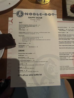 Menu photo 1 Noble Rot Portland, OR Menu photo 1 Noble Rot Portland, OR