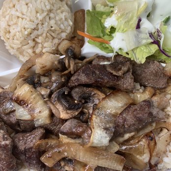 Joe's Grill Express - Steak with mushrooms and onions - American Near Me - Honolulu, Hawaii Joe's Grill Express - Steak with mushrooms and onions - American Near Me - Honolulu, Hawaii