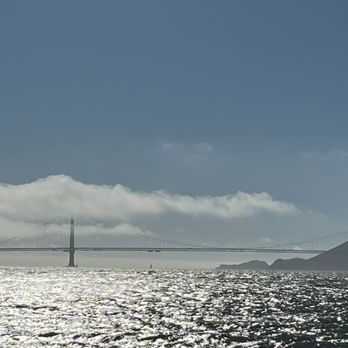 Blue & Gold Fleet - View from back of boat at about 4:45pm - Boat Charters Near Me - San Francisco, California