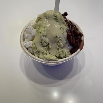 Powder - Matcha shaved ice with azuki red beans, mochi, and sweetened milk - Desserts Near Me - San Francisco, California Powder - Matcha shaved ice with azuki red beans, mochi, and sweetened milk - Desserts Near Me - San Francisco, California