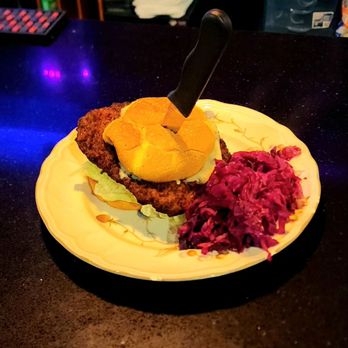 Wunderbar - Pork schnitzel sandwich with braised cabbage - German Near Me - Covington, Kentucky