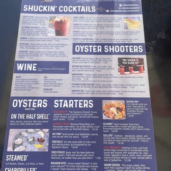 Shuckin Shack Oyster Bar - Appetizers and cocktails - Seafood Near Me - Easley, South Carolina