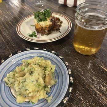 Mother’s Greek Food - Potato salad and moussaka - Greek Near Me - Boulder, Colorado