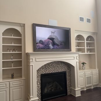 Audio And Video Dreams - Upgraded existing Sony 65" to new Samsung frame PRO 65" - Home Theatre Installation Near Me Audio And Video Dreams - Upgraded existing Sony 65" to new Samsung frame PRO 65" - Home Theatre Installation Near Me