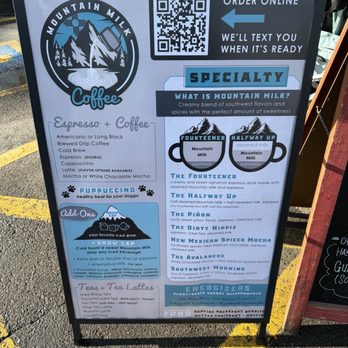 Mountain Milk Coffee - Menu - Coffee & Tea Near Me - Lakewood, Colorado