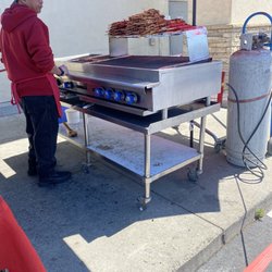BBQ Stand Outside Island Pacific - Grilling station