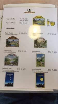 Menu photo 2 Restaurant Linde Appenzell, AI