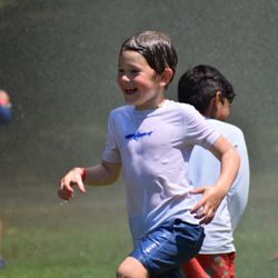 Camp Alvernia - Nothing like a Sprinkler on a hot day!
