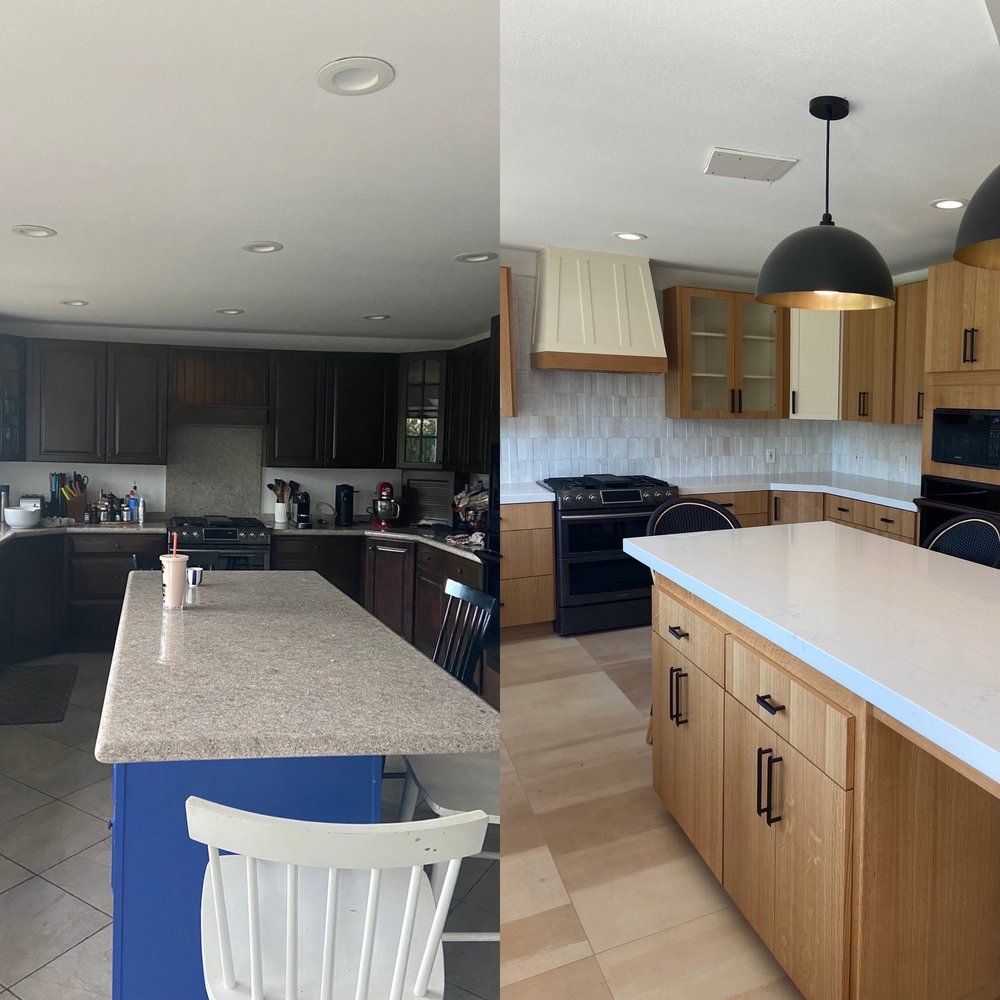 Before after of our kitchen