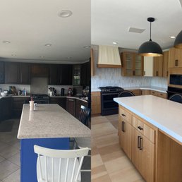 Before after of our kitchen Before after of our kitchen