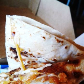 Taco Bell - Folded quesadilla to keep the cheese in - Fast Food Near Me - Diamond Bar, California
