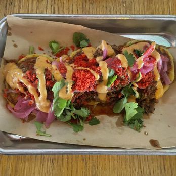 Hank's Texas BBQ - Loaded Corn Cakes - Barbeque Near Me - Columbus, Ohio