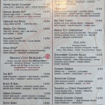 Bridge City Taproom - Menu - Sports Bars Near Me - Portland, Oregon Bridge City Taproom - Menu - Sports Bars Near Me - Portland, Oregon