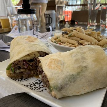 Four Peaks Brewing - Italian Beef Beer Bread with pasta salad - Pubs Near Me - Tempe, Arizona