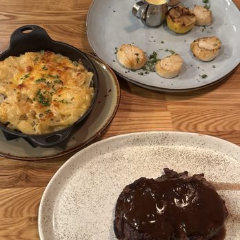 Cafe Rule & Wine Bar - Scallops, steak, and potatoes- not great. - New American Near Me - Hickory, North Carolina Cafe Rule & Wine Bar - Scallops, steak, and potatoes- not great. - New American Near Me - Hickory, North Carolina