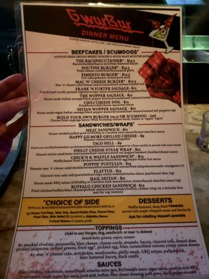 Menu photo 2 GWARbar Richmond, VA