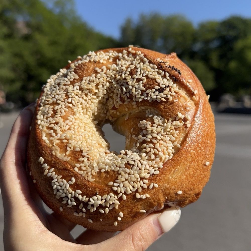 Moonrise Bagels  - chili crisp fried rice stuffed bagel - Bagels Near Me - New York, New York