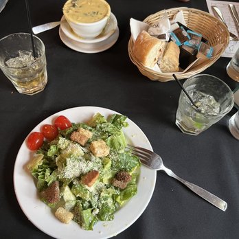 Manitou - Caesar salad and chicken curry soup. - Bars Near Me - Honor, Michigan