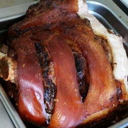 La Reyna Express - The roast pork (pernil).  "Delicious" doesn't say enough.