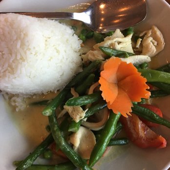 Bangkok Square - Panang curry with steamed rice - Thai Near Me - Gainesville, Florida