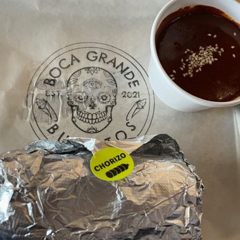 Boca Grande Burritos - Chorizo burrito - Mexican Near Me - Columbia, South Carolina