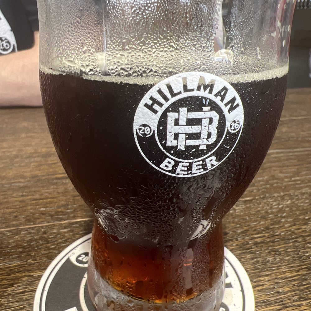 Hillman Beer - You've got to come see Miles! He's the best server we've had in a long time! Scottish Ale pictured- delicious - Brewpubs Near Me - Morganton, North Carolina Hillman Beer - You've got to come see Miles! He's the best server we've had in a long time! Scottish Ale pictured- delicious - Brewpubs Near Me - Morganton, North Carolina