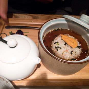 Cheli - Pure Tea Soaked Rice w. Sea Urchin $16 - Shanghainese Near Me - New York, New York