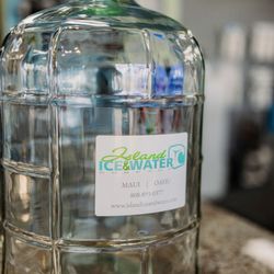 Island Ice & Water Company - Bring your bottles to fill or purchase a new one from us!