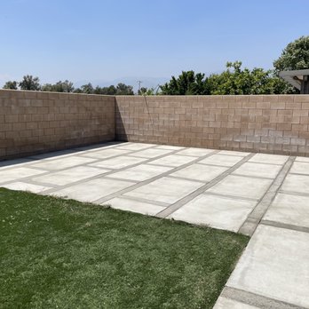 C&C Concrete Works - After: weeds are removed, concreate added in between the concrete slabs. Some concrete is still drying hence the darker areas - Masonry/Concrete Near Me C&C Concrete Works - After: weeds are removed, concreate added in between the concrete slabs. Some concrete is still drying hence the darker areas - Masonry/Concrete Near Me