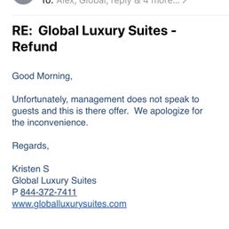 Email from customer service Email from customer service