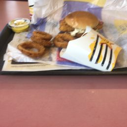 I'm going to try their beer batter fish sandwich with onion ring.  It is that time again to register and smog test my vehicle.