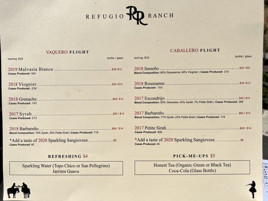 Menu photo 5 Refugio Ranch Vineyards Los Olivos, CA Menu photo 5 Refugio Ranch Vineyards Los Olivos, CA