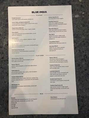 Menu photo 5 Blue India Atlanta, GA