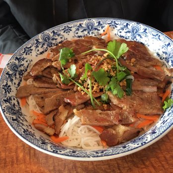 LeQuy - Pork vermicelli bowl - hubs said it was good but pork could have been a little more well done - Vietnamese Near Me - Campbell, California LeQuy - Pork vermicelli bowl - hubs said it was good but pork could have been a little more well done - Vietnamese Near Me - Campbell, California