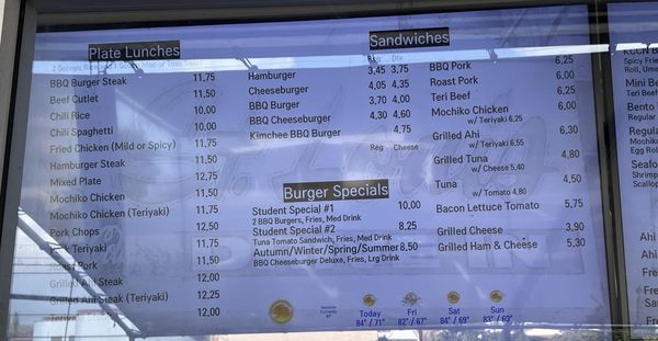 Menu photo 5 St Louis Drive Inn Honolulu, HI