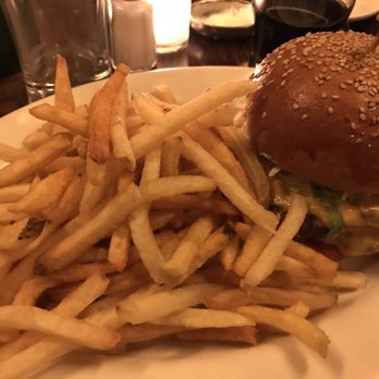 The Smith - Burger with fries. - New American Near Me - New York, New York The Smith - Burger with fries. - New American Near Me - New York, New York