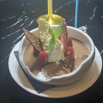 Prime 141 - Chocolate Mousse dessert for our Anniversary, very thoughtful - Steakhouses Near Me - Enterprise, Nevada