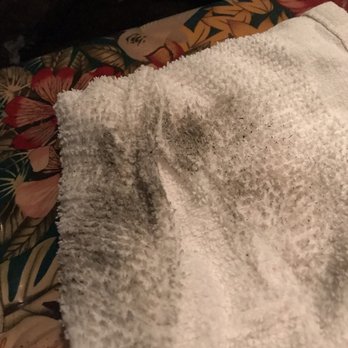 Rainforest Cafe - This is the towel hat manger brought to wipe my own table. Workers never clean and I cleaned it. - American Near Me - Ontario, California